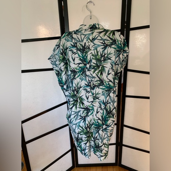 Jim Thompson Linen Boxy Midi Dress Bamboo Print. Size ?S? - Picture 4 of 16